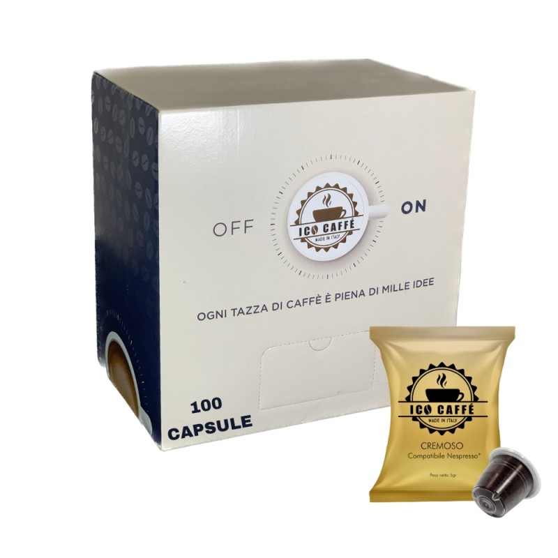 |100|CAPSULE| NESPRESSO |  CREMOSO | Compatibile NESPRESSO - Gusto Cremoso